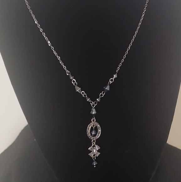 Lia Sophia Metallic Blue Necklace - Picture 6 of 6